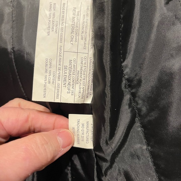 ZIR LEATHER MOTORCYCLE JACKET 3X - Picture 6 of 12